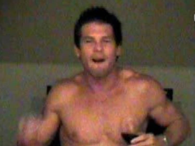 ben cousins enjoying a shiraz